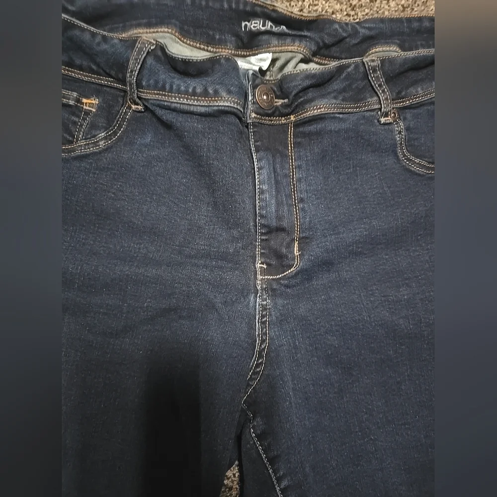 Maurices Dark Blue Skinny Jeans Stretchy Womens Size 22 Reg. - Picture 9 of 15